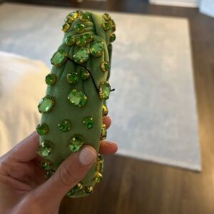 LELE SADOUGHI Green gem headband